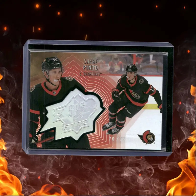 2021-22 Upper Deck Shane Pinto SPx Finite Spectrum Rookie 76/99 #SF-34