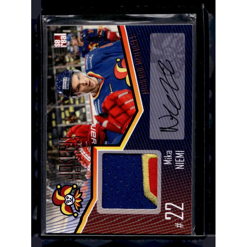 2016-17 Cereal Jokerit Authentic Jersey & Autograph - Mika Niemi #JOK-JER-A20 /50