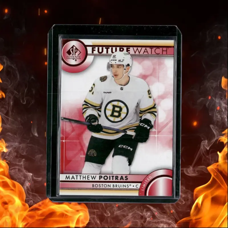 2023-24 SP Authentic Matthew Poitras Future Watch Limited Red Rookie #177