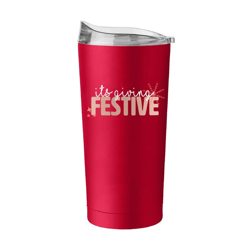 Christmas Festive 20oz Powder Coat Tumbler