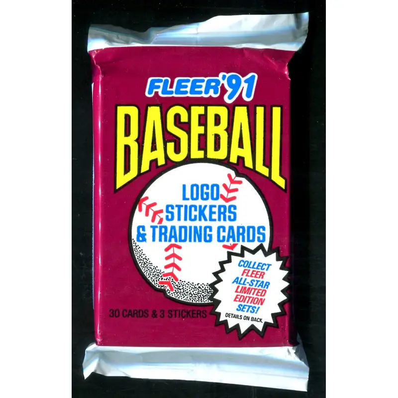 1991 Fleer Baseball Unopened Jumbo Pack (30/3)