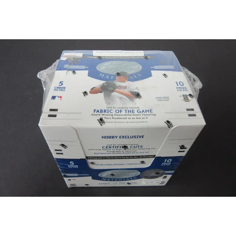 2005 Leaf Certified Materials Baseball Box (Hobby)