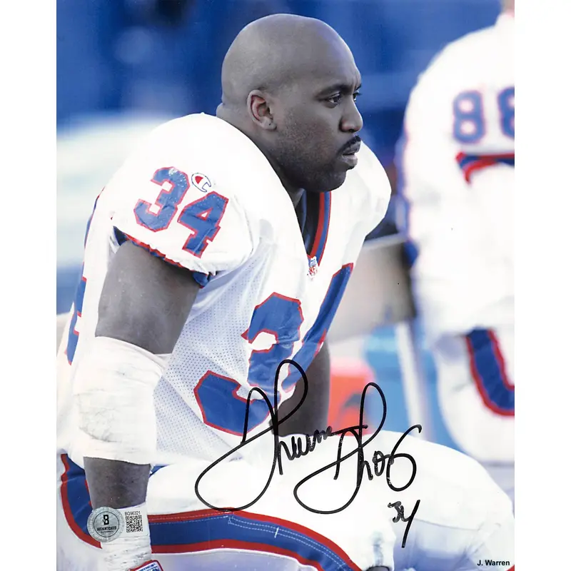 Bills Thurman Thomas Authentic Signed 8x10 Photo Autographed BAS #BQ96321