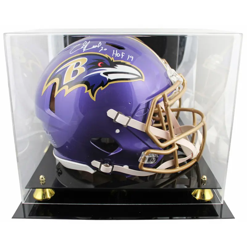 Ravens Ed Reed "HOF 19" Signed Flash F/S Speed Proline Helmet W/ Case BAS Wit