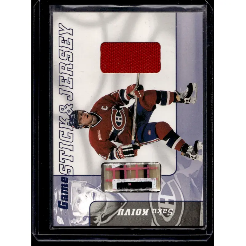 2000-01 In the Game Be A Player Signature Series - Game Stick & Jersey - Saku Koivu #GSJ-04