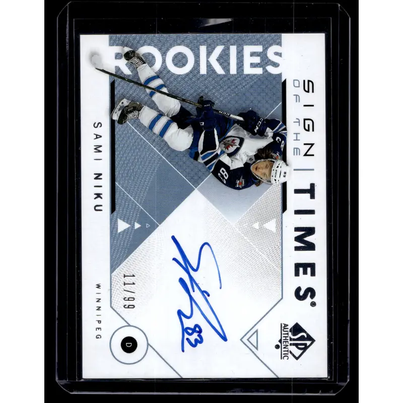 2018-19 Upper Deck SP Authentic - Sign of the Times Rookies - Sami Niku #SOTR-SN /99 RY