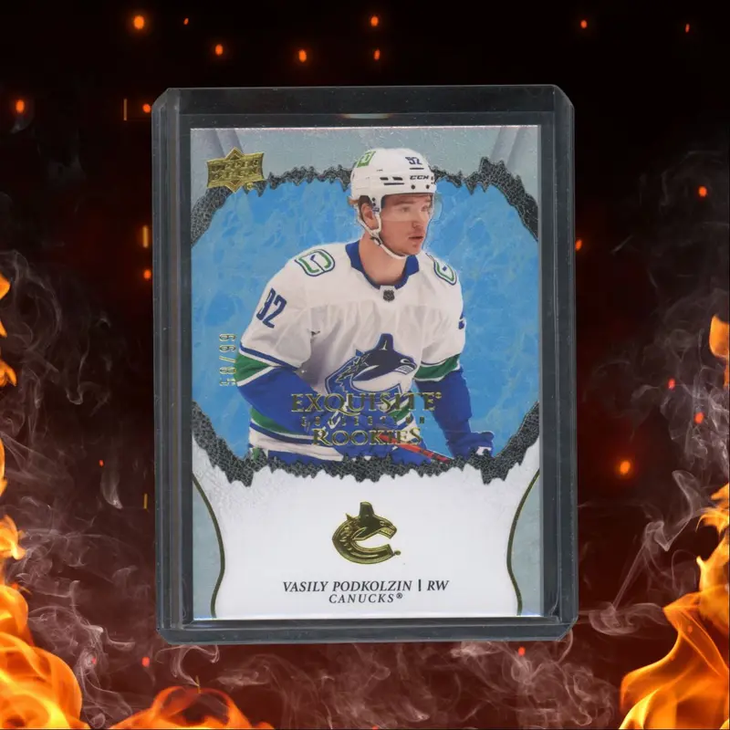 2021-22 Upper Deck Ice Vasily Podkolzin Exquisite Gold Rookie 58/99 #R-41