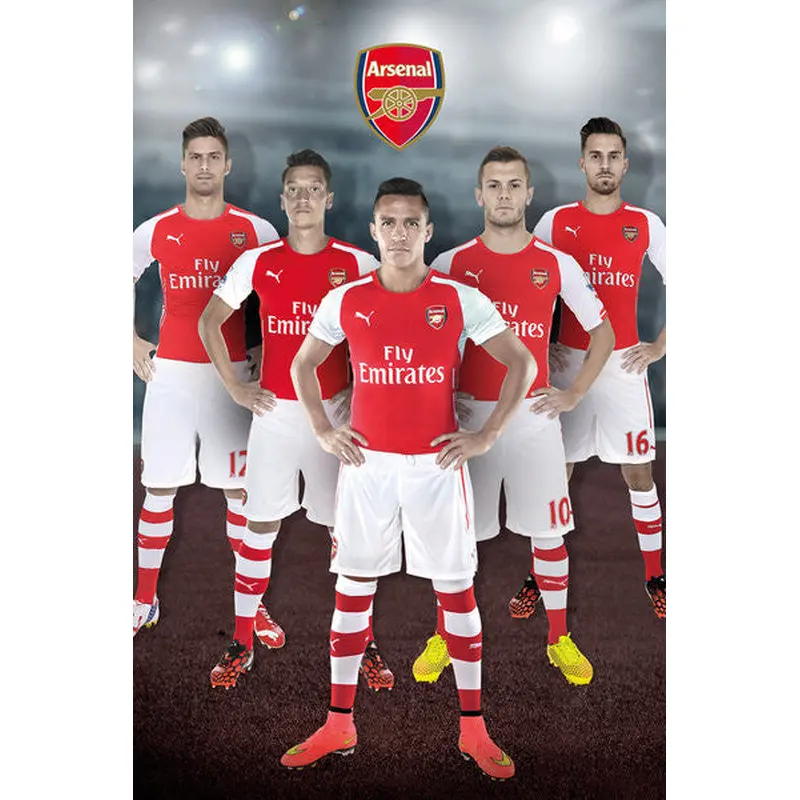 Arsenal FC "Big Five" (2014/15) Official EPL Soccer Poster - GB Eye (UK)