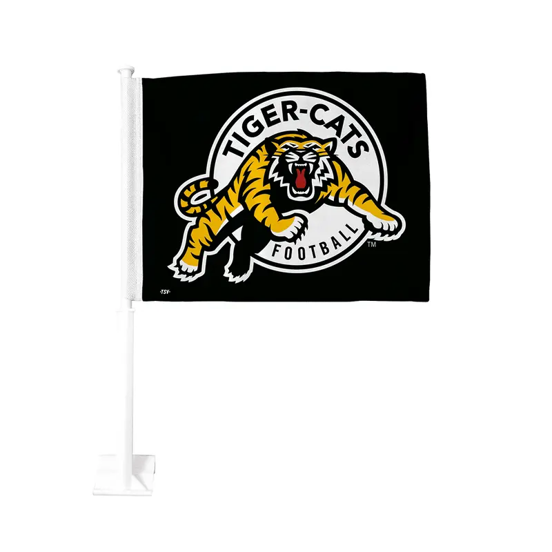 CFL Hamilton Tigercats Double-Sided 11x15 Car Flag