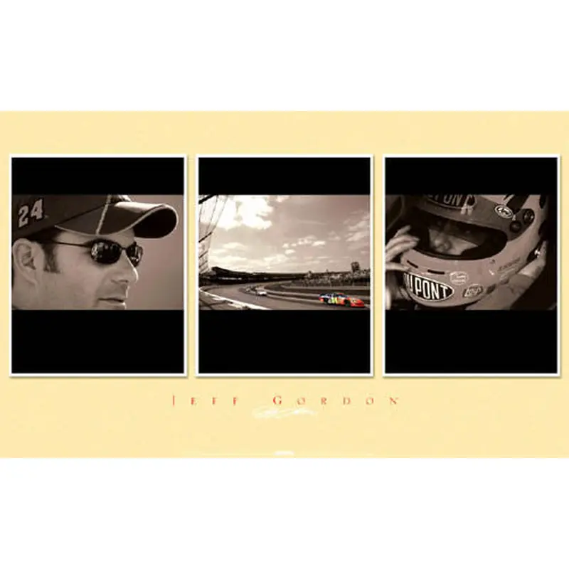 Jeff Gordon "Triptych" Classic NASCAR Racing Poster - Time Factory 2006