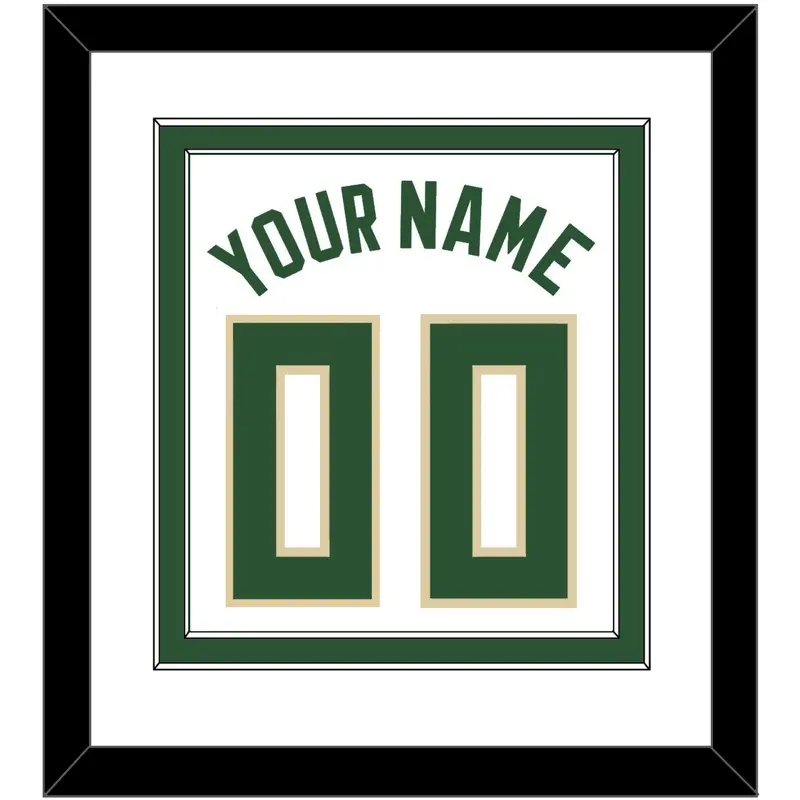 Milwaukee Name & Number - White Association - Double Mat 1