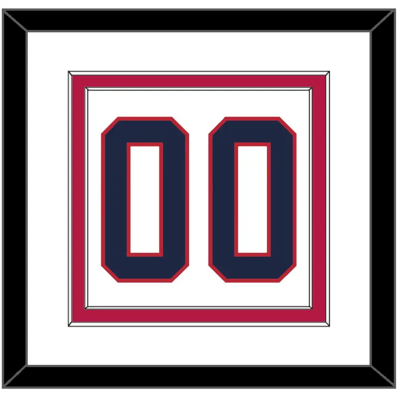 United States Mens Hockey Number - 2002 Olympics Home White - Double Mat 2