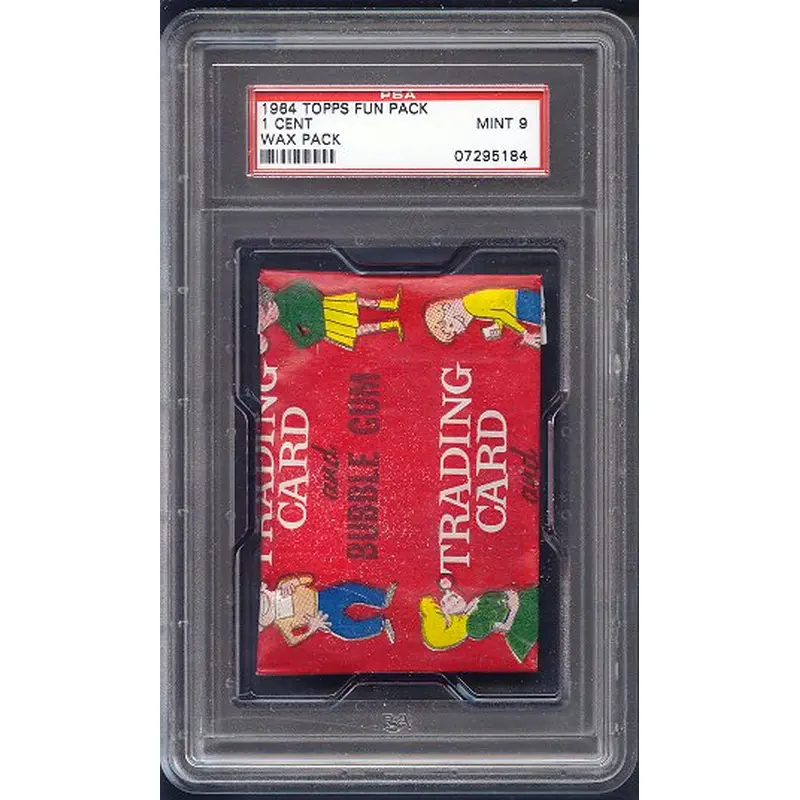 1964 Topps Baseball Unopened 1 Cent Fun Pack Wax Pack PSA 9