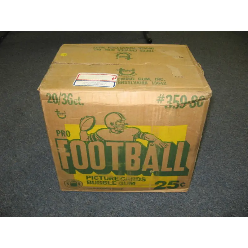 1980 Topps Football Unopened Wax Case (20 Box) (Sealed)