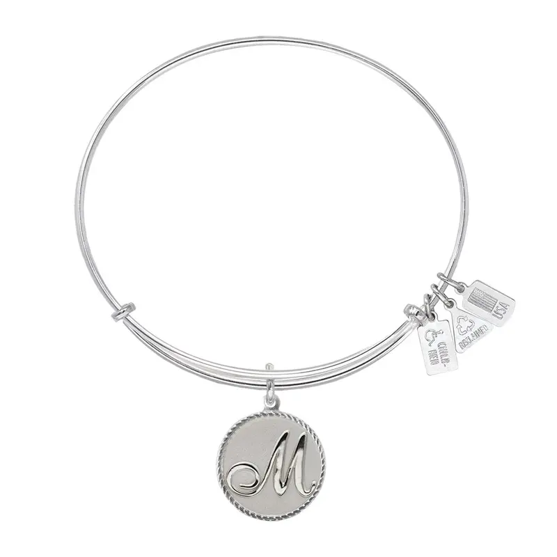 Love Letter 'M' Charm Bangle