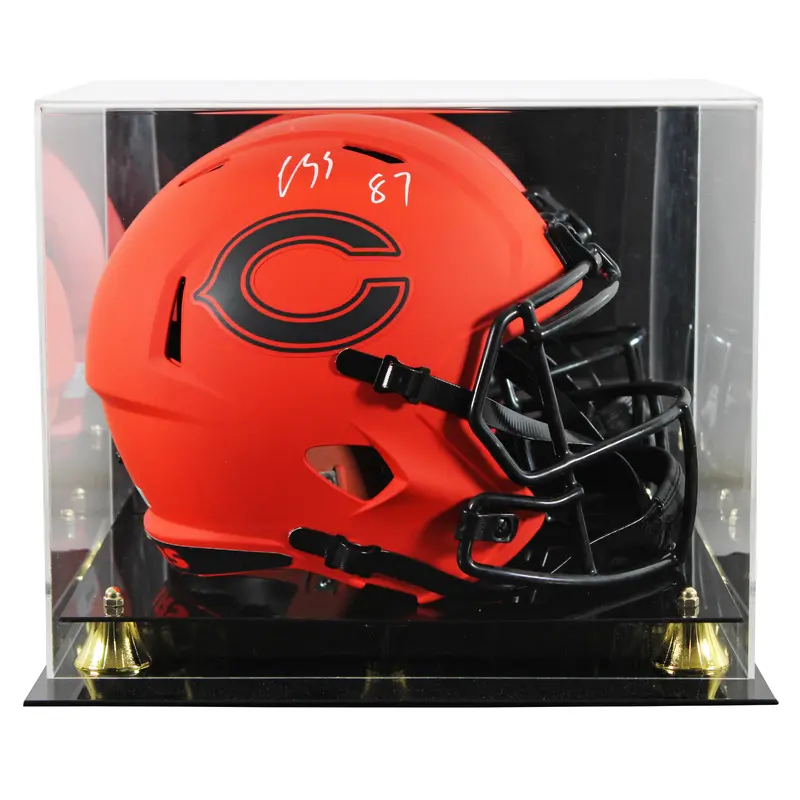 Bears Luther Burden III Signed Rave Full Size Speed Rep Helmet W/ Case BAS Wit