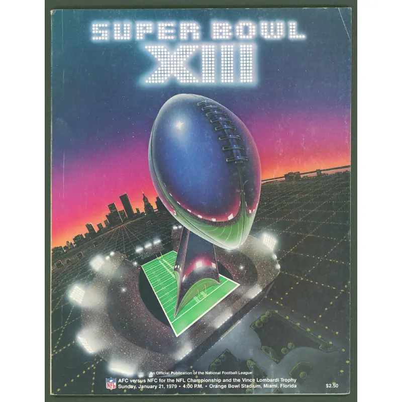 SB XIII Dallas Cowboys Vs. Pittsburg Steelers Official Game Program Un-signed