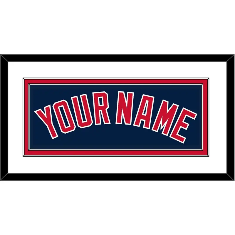 Boston Name - Alternate Road Blue - Double Mat 1