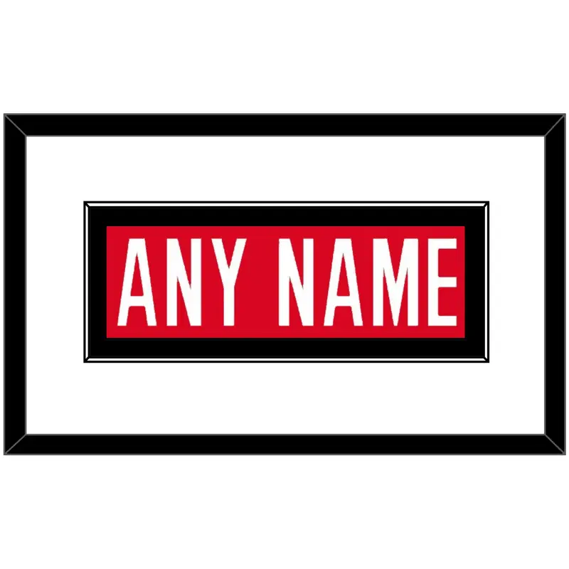 Canada Mens Hockey Nameplate - 2006 Olympics Road Red - Single Mat 1