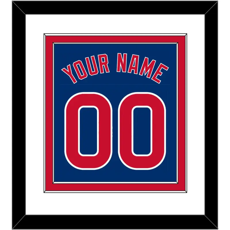 Chicago Name & Number - Alternate Blue - Double Mat 1