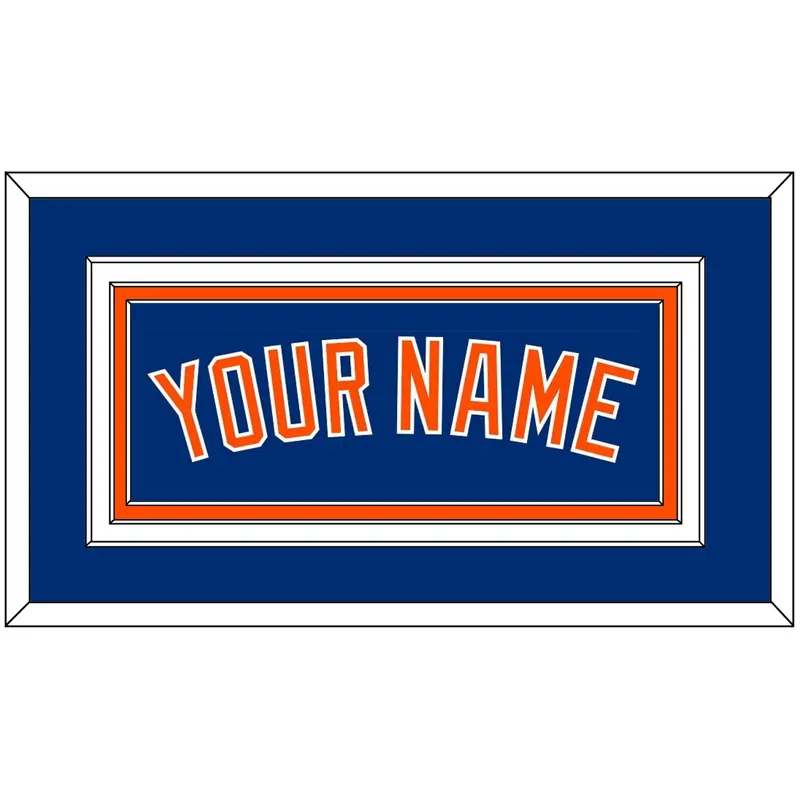 New York Name - Alternate Home Blue - Triple Mat 2