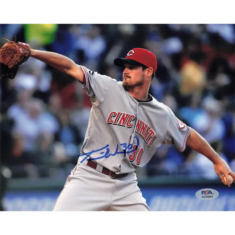 Travis Wood signed 8x10 photo PSA/DNA Cincinnati Reds Autographed