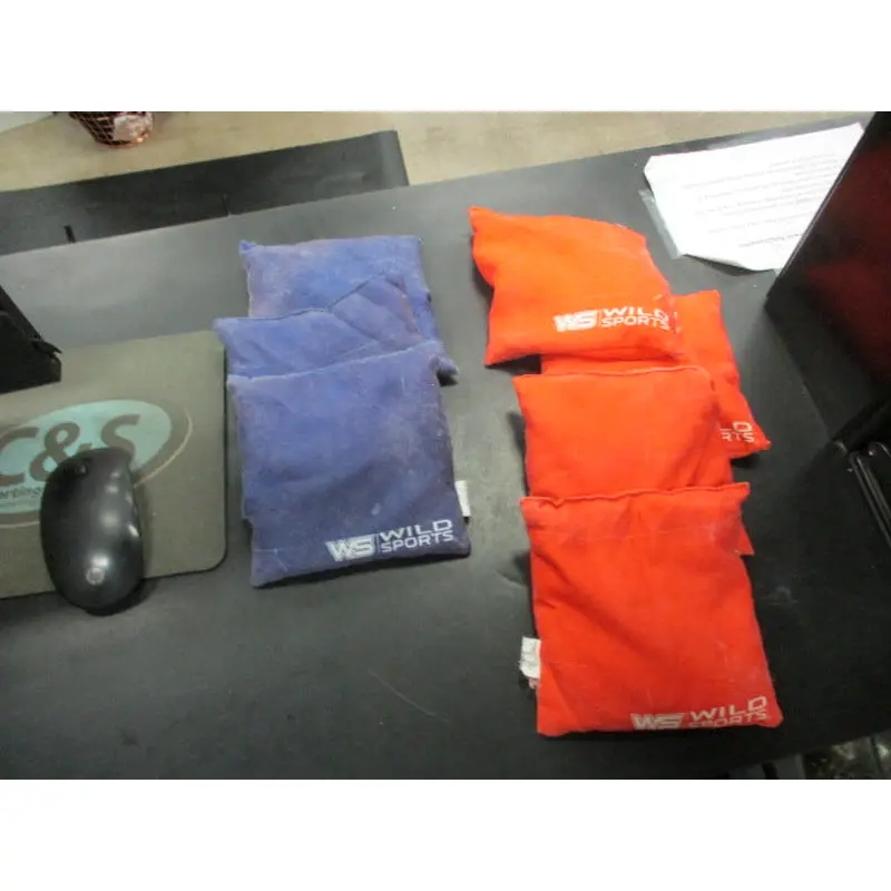 Used Wild Sports Bean Bag Set of 7 (Missing One Blue Bag)