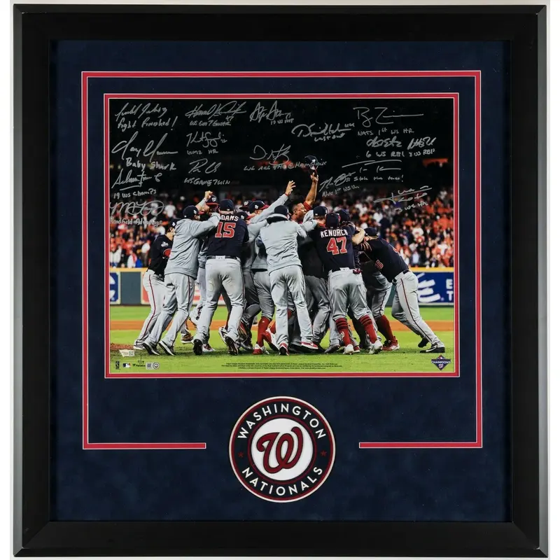 2019 Washington Nationals World Series Series Champs Team Signed Photo Fanatics