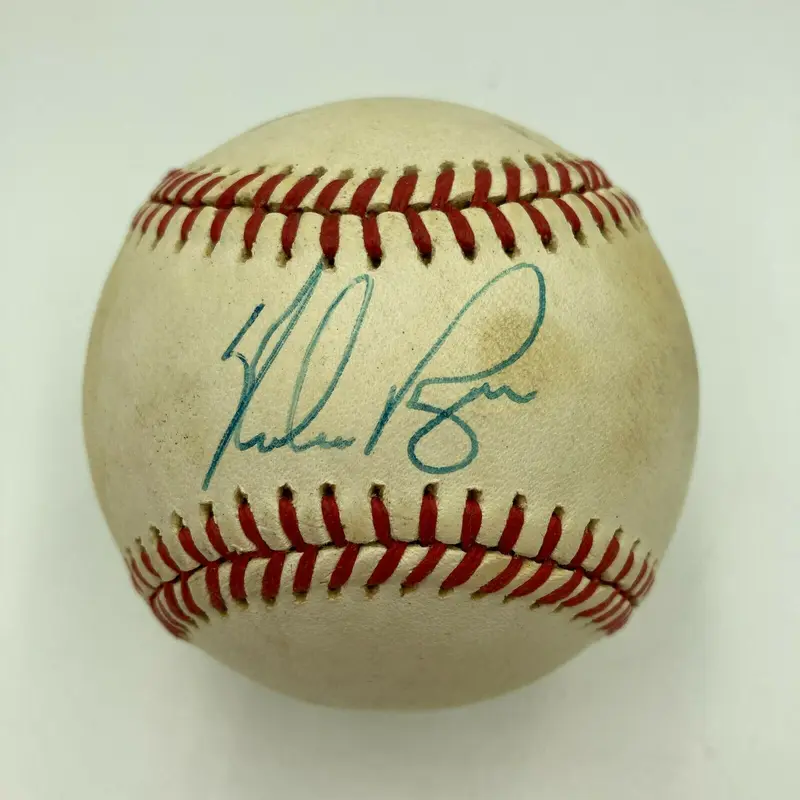 Nolan Ryan Signed Vintage 1980 National League Feeney Baseball JSA COA