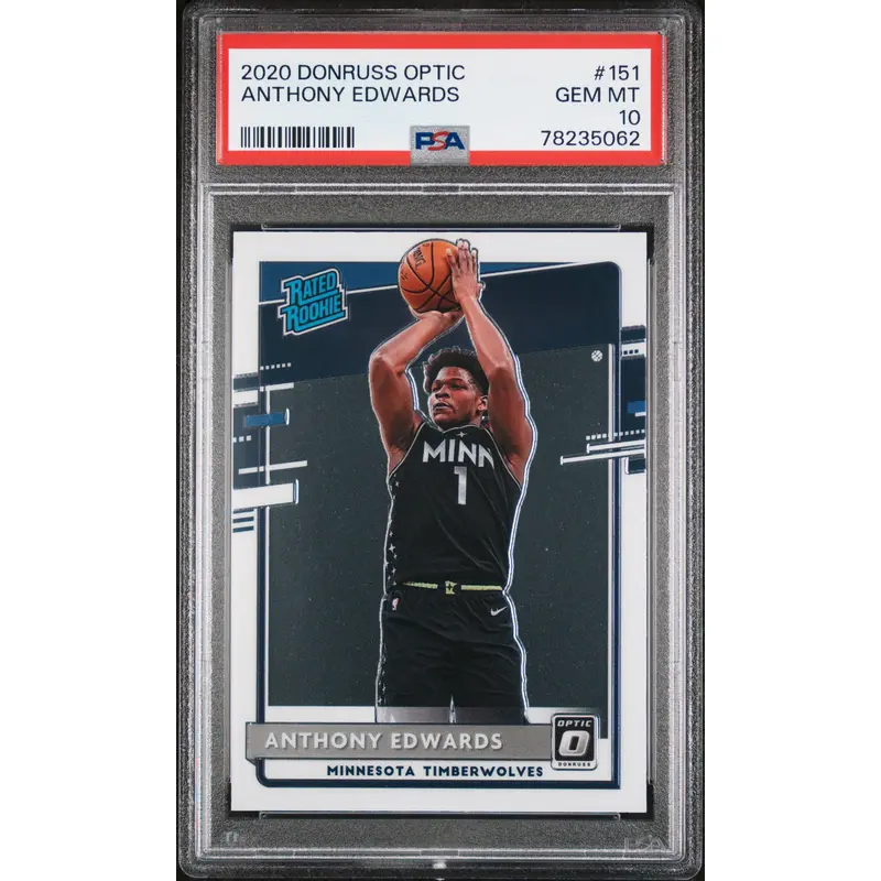 Anthony Edwards 2020 Donruss Optic #151 PSA 10 Gem Mint 5062