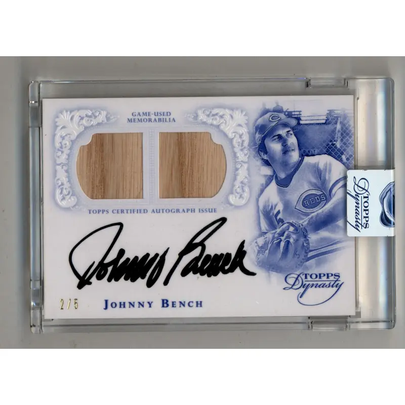 Johnny Bench 2015 Topps Dynasty Relic Auto 2/5