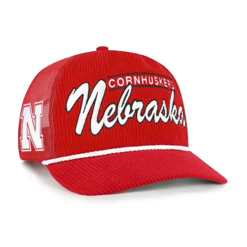 NEBRASKA CORNHUSKERS DOUBLE HEADER MESH '47 HITCH RF RELAXED FIT