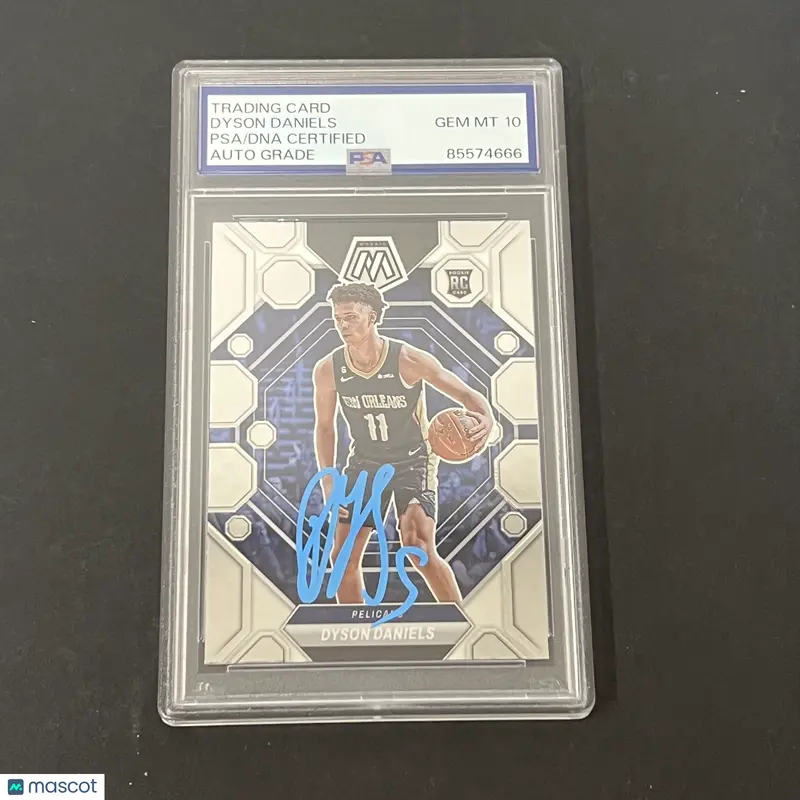 2022-23 Panini Mosaic #203 Dyson Daniels signed card PSA Auto 10