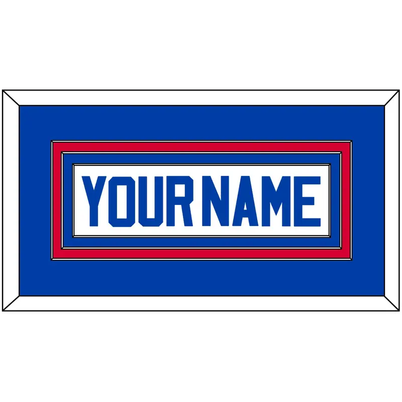 Detroit Name - Home White (1983-1996) - Triple Mat 2