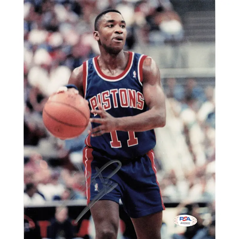 Isiah Thomas signed 8x10 photo PSA/DNA Detroit Pistons Autographed