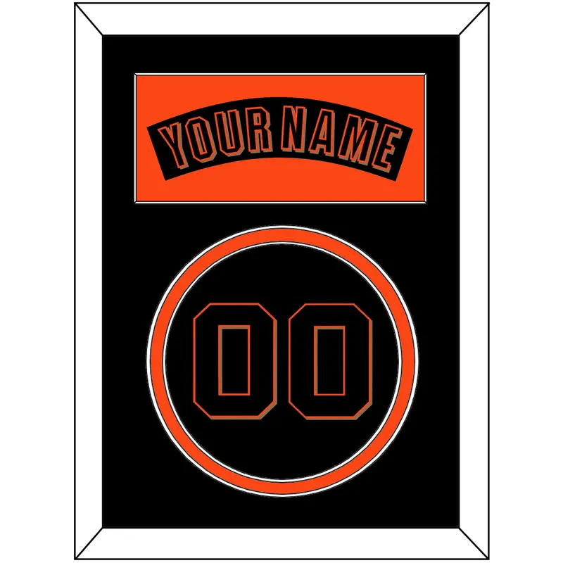 San Francisco Nameplate & Number - Alternate Black (2001-2002) - Double Mat 2