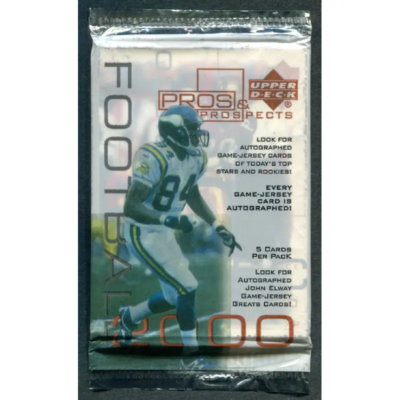 2000 Upper Deck Pros & Prospects Football Unopened Pack (Hobby)
