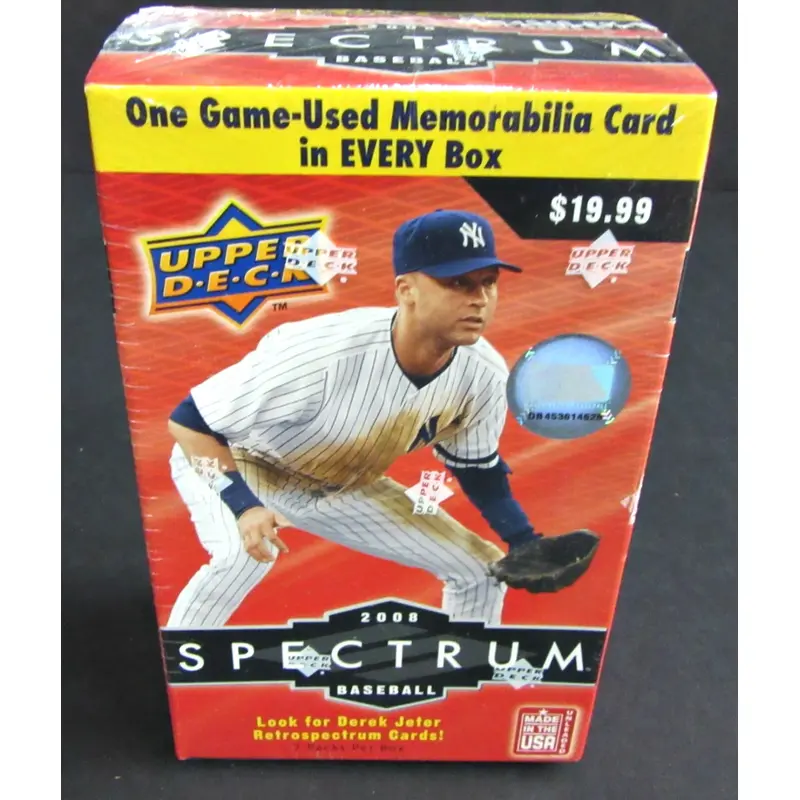2008 Upper Deck Spectrum Baseball Blaster Box (7/ plus Memorabilia)