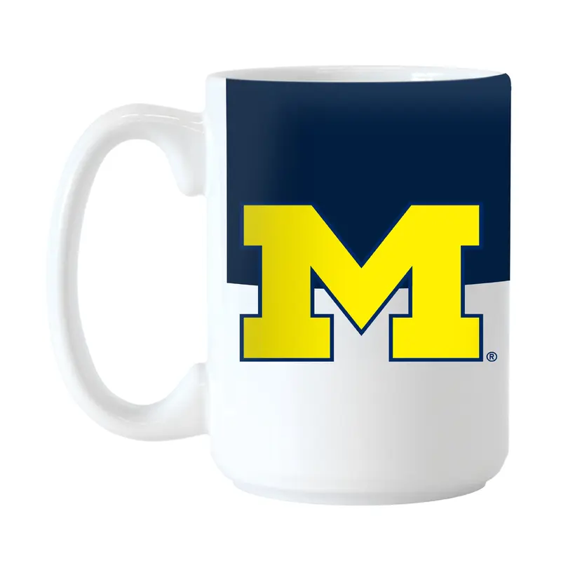 Michigan 15oz Colorblock Sublimated Mug