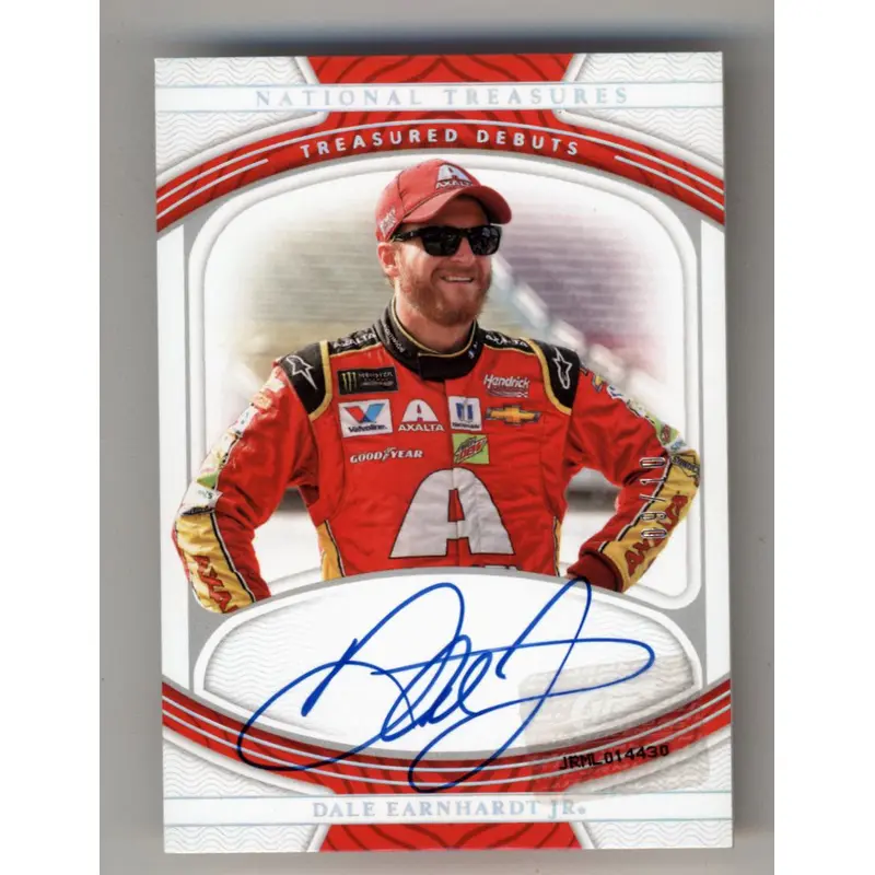 Dale Earnhardt Jr 2022 Panini National Treasures Treasured Debuts Holo Silver 09/10