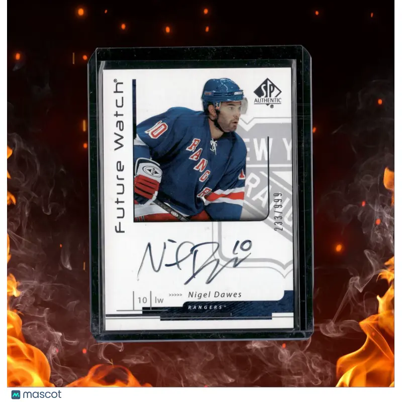 2006-07 SP Authentic Nigel Dawes Future Watch Rookie Auto 233/999 #191
