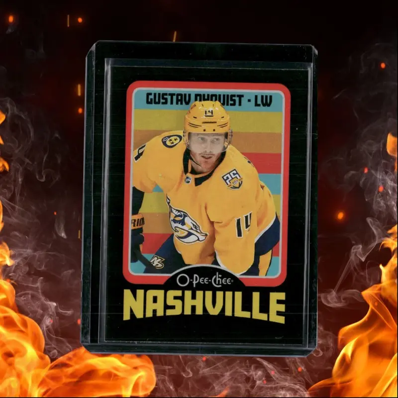 2024-25 O-Pee-Chee Gustav Nyquist Retro Black Border 012/100 #409