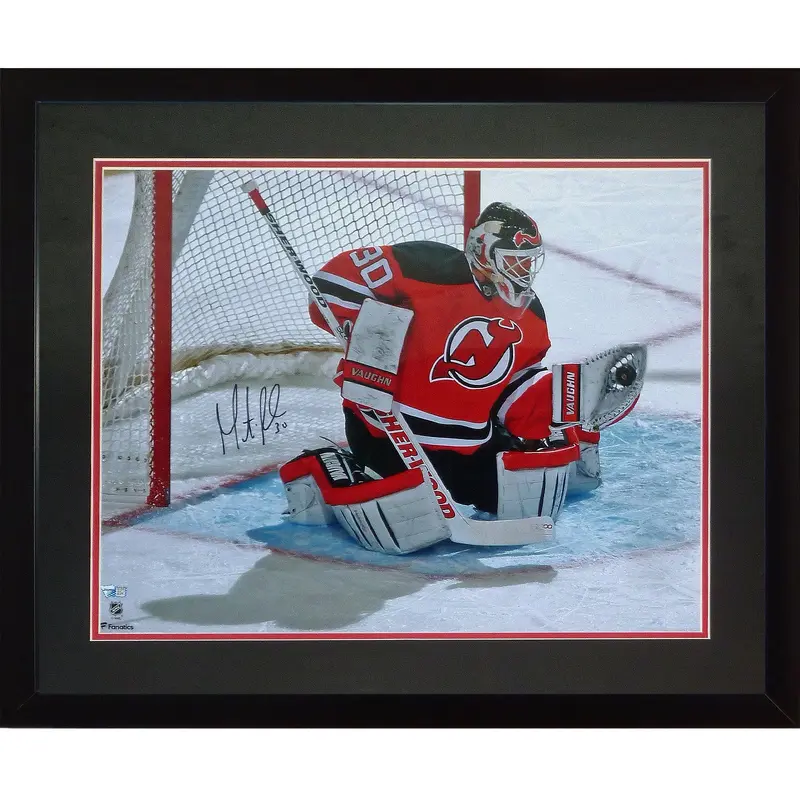 Martin Brodeur Autographed New Jersey Devils Deluxe Framed 16x20 Photo - Fanatics