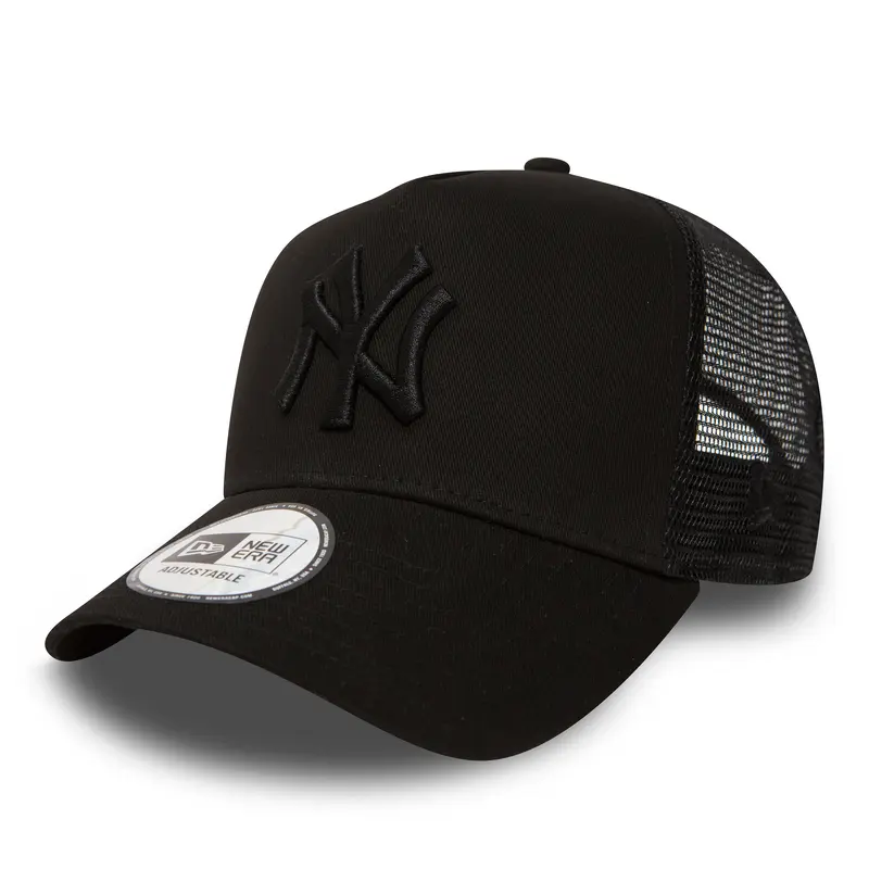 New York Yankees Clean Trucker - Black On Black