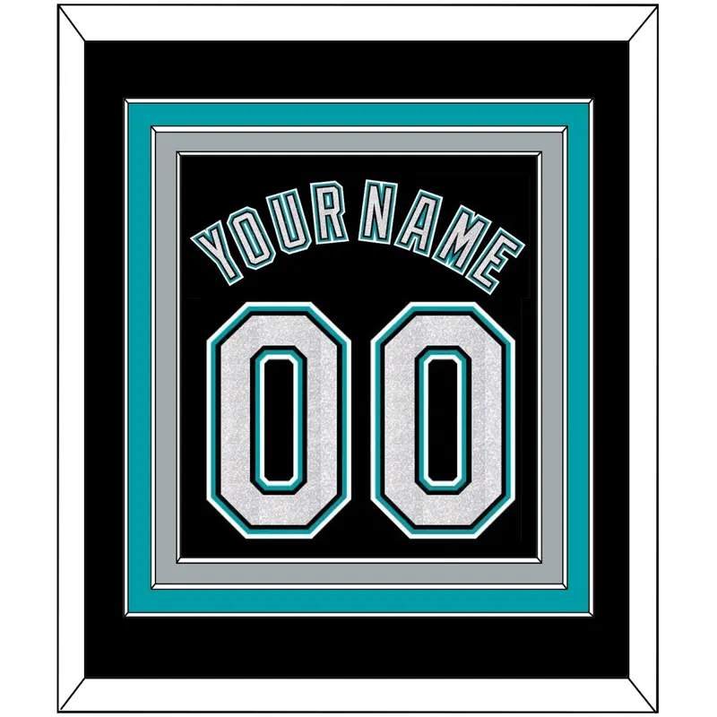 Florida Name & Number - Alternate Black (2003-2011) - Triple Mat 2