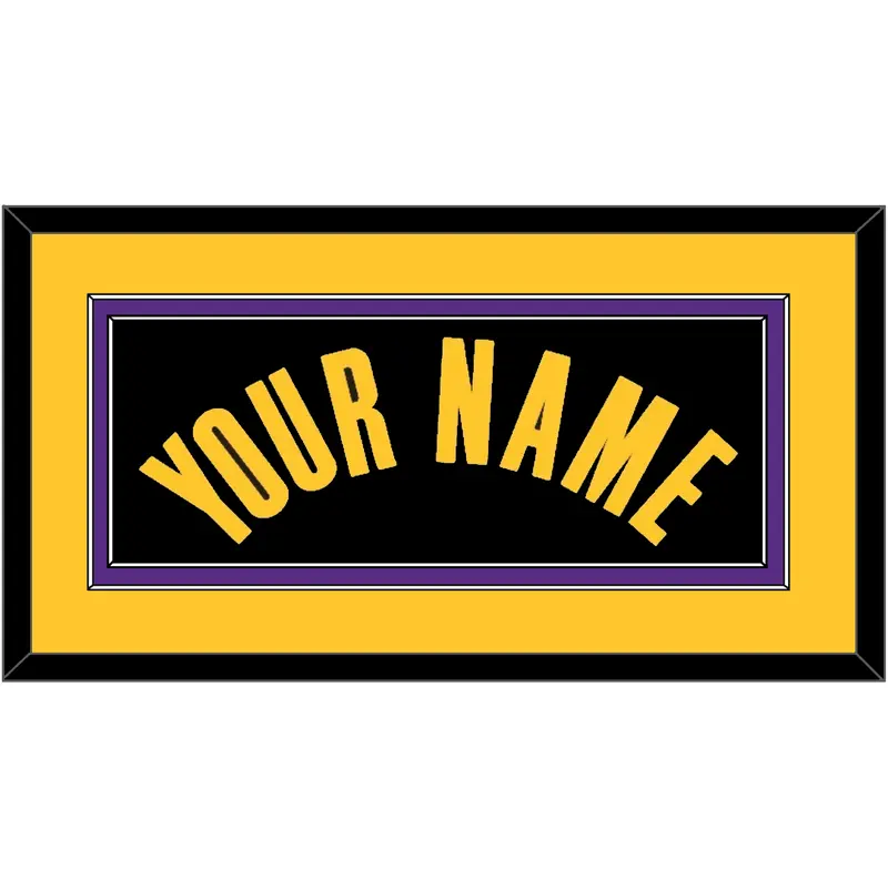 Los Angeles Name - Black Earned (2020-2021) - Double Mat 4