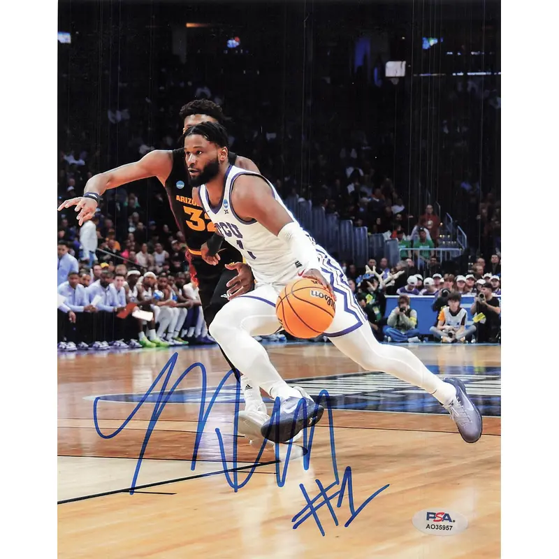 Mike Miles Jr. Signed 8x10 photo PSA/DNA TCU Horned Frogs Autographed