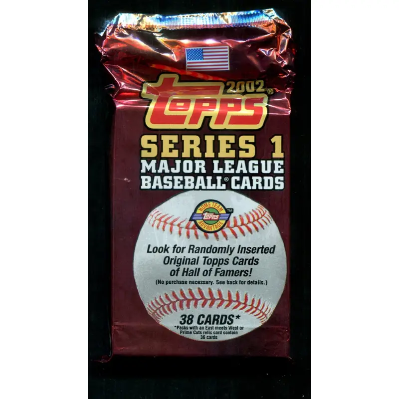 2002 Topps Baseball Unopened Series 1 Jumbo Pack (38) (HTA)
