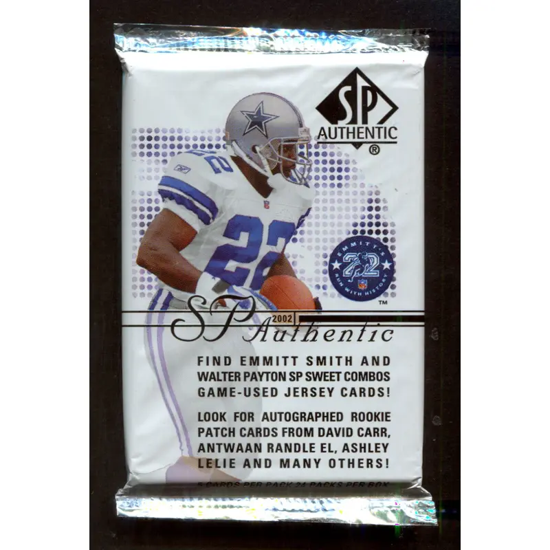 2002 Upper Deck SP Authentic Football Unopened Pack (Hobby) (5)