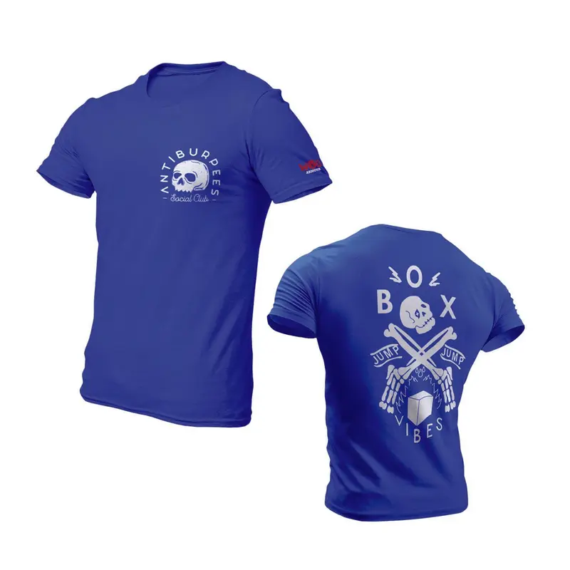 Men's Anti burpees Workout T-shirt (Blue) Wod Armour | Kibi Sports